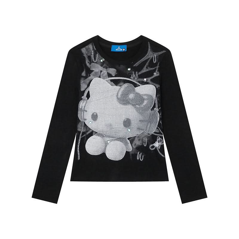Long Sleeve T-Shirt for Women, Fashionable Fitted Slimming Casual Top