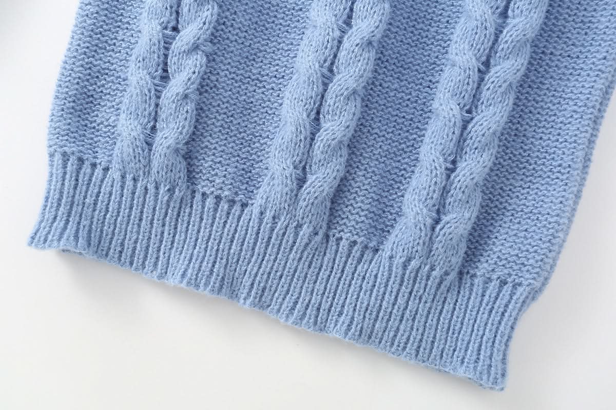 Weit geschnittener Langarmpullover