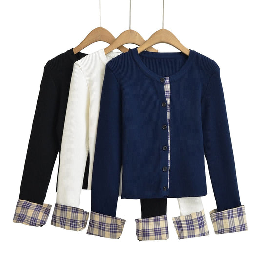 Einreihiges Cardigan-Top