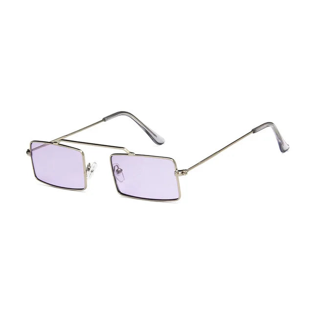 Rectangle Women's Sunglasses Single Bridge Sun Glasses Vintage Design Tiny Frame Shades Oculos De Sol for Ladies
