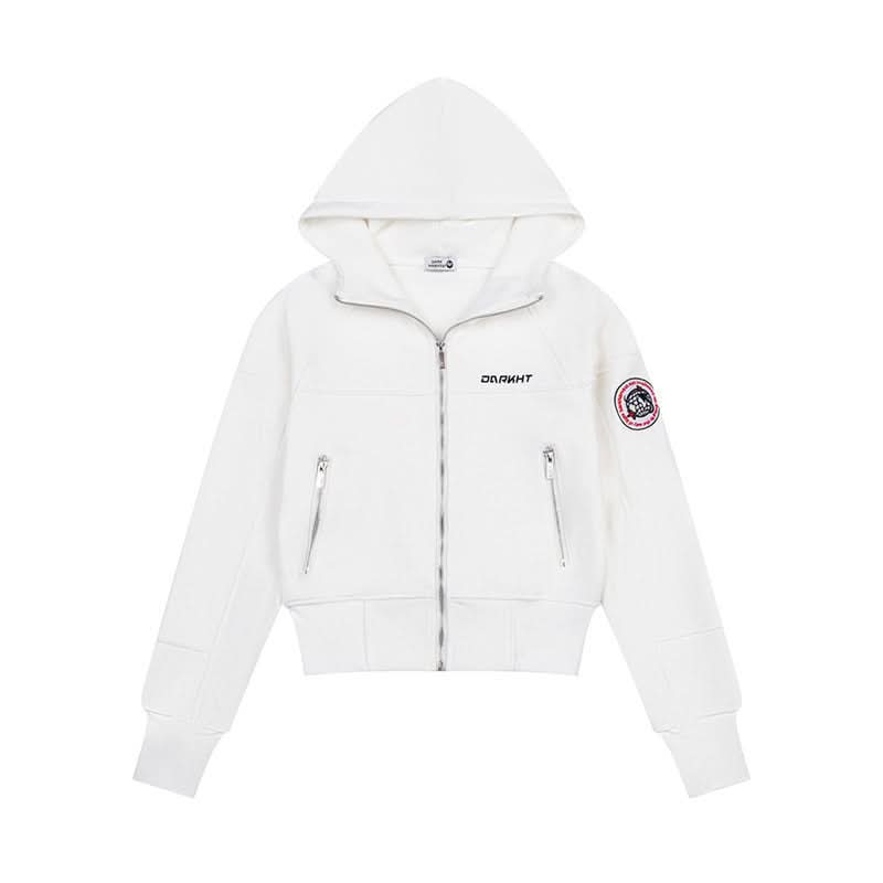 Hooded Sweatshirt Hoodie with Pocket Zipper Front Fleece Lined Jacket