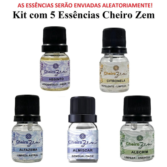 Essenz-Kits Cheiro Zen – Mit 5, 10 oder 15 Einheiten à 10 ml – Aromatherapie – Ätherische Öle