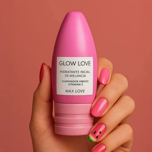 Wassermelonen Gesichtsfeuchtigkeitscreme Glow Love 60g Max Love-mit Hyaluronsäure, Niacinamid und Vitamin E