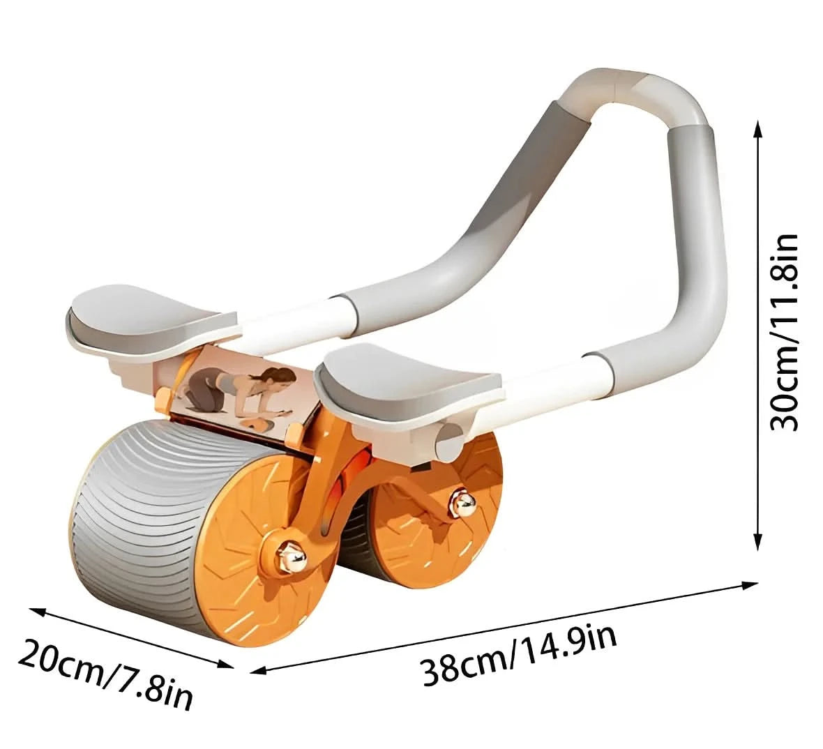 Abdominal Exercise Wheel with Efficiency in Strengthening Double Support-Neverdie Store