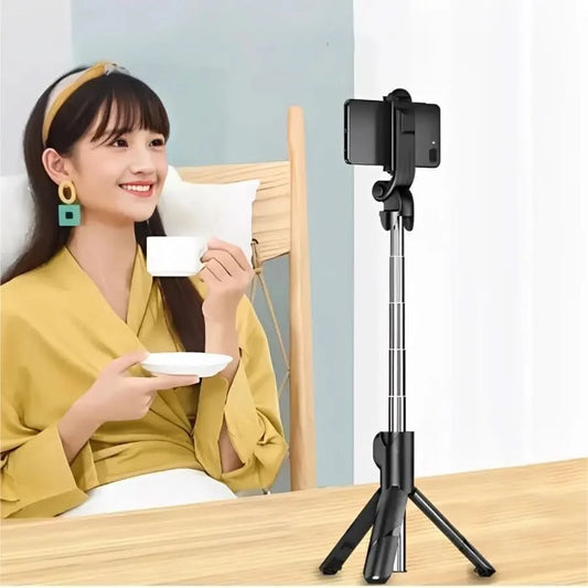Bastão Pau de Selfie Retrátil Bluetooth suport tripé para celular com controle