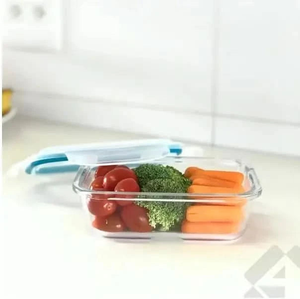 Heat Resistant Glass Lunch Box 1400 ml Rectangular Sealant Sealant Pot Fit