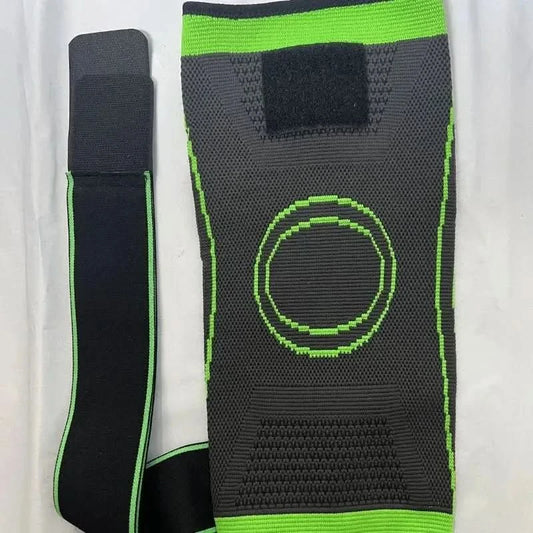 Kompressions-Kniebandage mit verstellbaren Riemen zum Laufen, Trainieren und für den ganztägigen Sportgebrauch