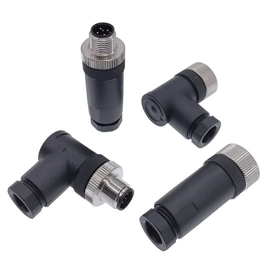 M12 Sensorstecker 4-polig 5-polig M12-8 wasserdichter Stecker und Buchse mit Schraubgewinde A-codiert Sensorsteckverbinder
