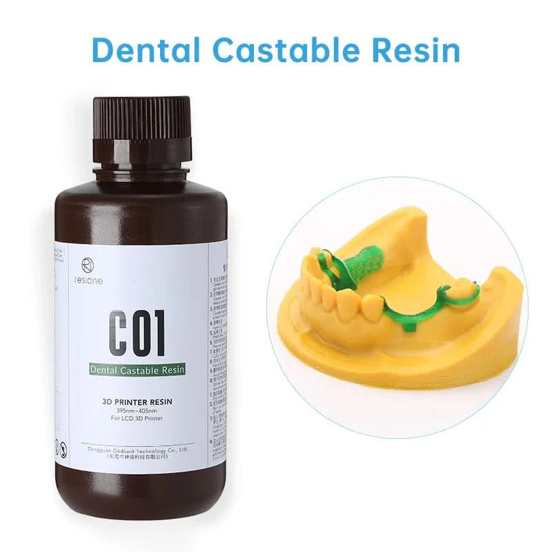Resione Elastic Model Dental resin Casting 3D Printer Resin For Elegoo Anycubic Resin 405nm UV Resin 3D Printer