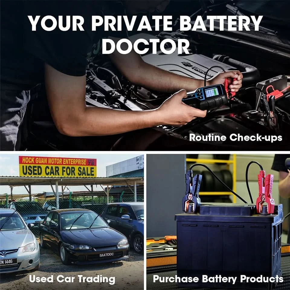TOPDON BT200 12V 24V Car Battery Tester Battery Load Tester Battery Analyzer Car Truck Mechanics Repair Auto Diagnostic Battery