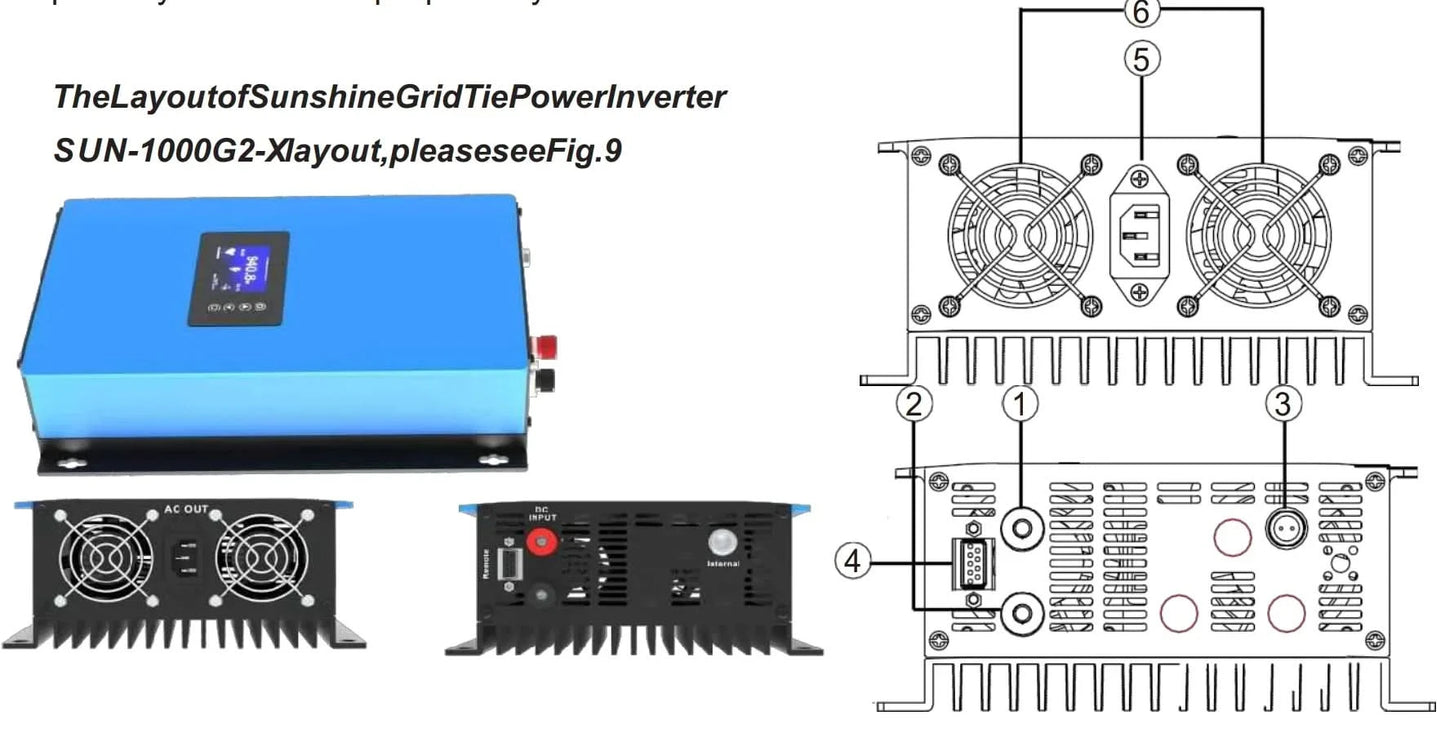 SUN2000WG2 2KW Solar Grid Tie Inverter with Limiter for Home PV Power and Battery System DC 45-90V 60-110V to AC 190V-260V 220V