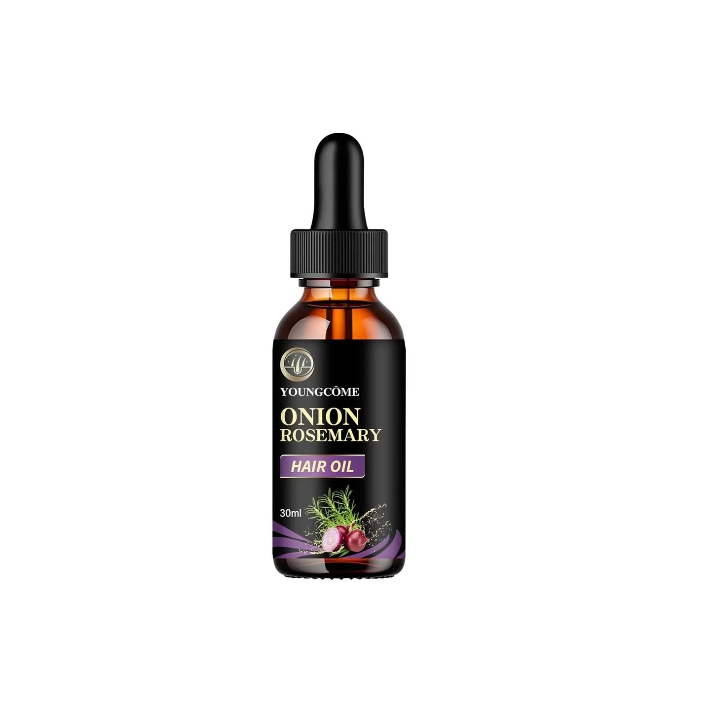 Hair Care Essential Oil Onion Rosemary Peppermint Fortified Oil Nourishing Split Dry Organic Hair Care Improving Hair Quality