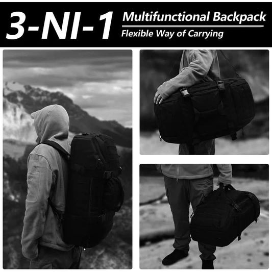 LQARMY 30L 45L 80L Sport-Reisetasche Molle Taktischer Rucksack Fitnessstudio-Sporttasche Große Seesäcke für Camping Jagd Angeln