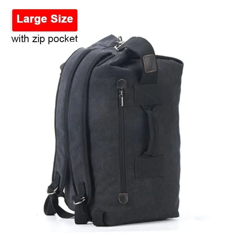 Outdoor Travel Bag Backpack Fashion Large Capacity Rucksack Man Light weight Male Luggage Canvas Bucket Shoulder Bags for Men