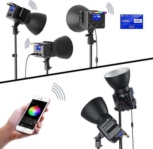 【Do Brasil】Sokani X100 RGB 100W Bi-Color RGB LED Video Light APP Control for Photography Video Recording Outdoor Shooting