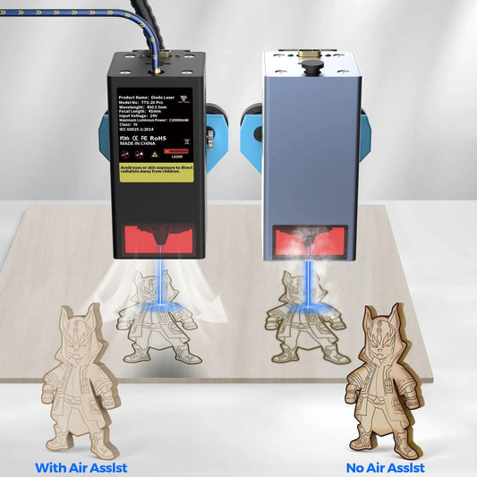 TwoTrees 130W CNC-Lasergravurmaschine TTS-20 PRO APP WLAN-Steuerung Glas Metall Lasergravierer Holz Lederschneidemaschine