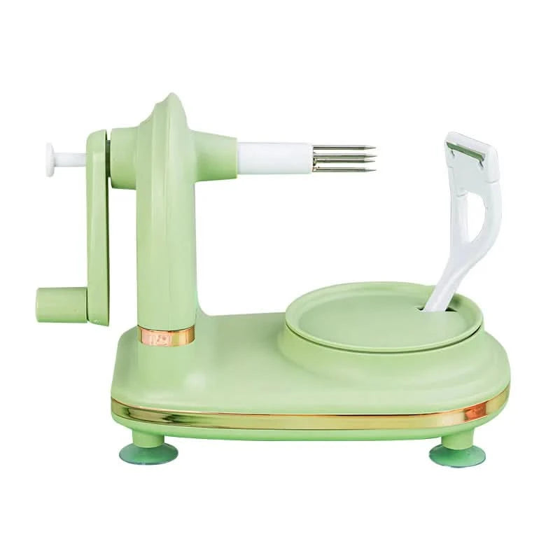 LMETJMA Multi-Function Apple Peeler Rotary Apple Pear Peeler Stainless Steel Apple Mango Potato Peeler with Suction Base JT185