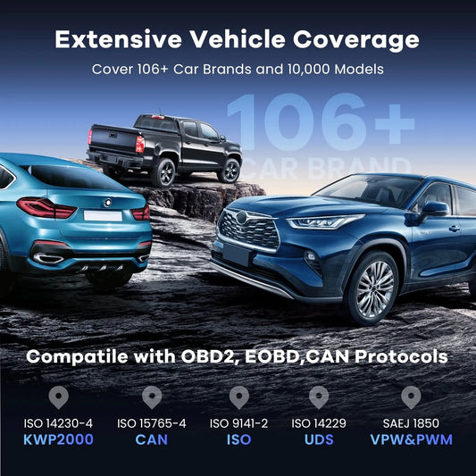 MUCAR VO6 OBD2 Auto-Diagnosetool Vollsystem Auto-Scanner Codeleser ABS-Motor 28 Resets Öl-Scan-Tools lebenslanges kostenloses Update