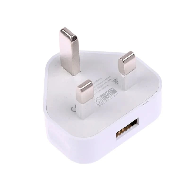 HUAHUA2025 NEW 1PCS Dual Port Fast Charger 5V/2.1A, UK 3 Pin Wall Adapter for Phones & Tablets, Multi-Device USB Charging Hub