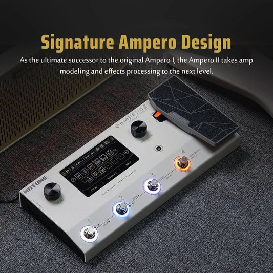 HOTONE New Ampero II MP-350 Touch Screen Guitar Bass Amp Modeling Multi-Effects Pedal Dual Effect Chains with Expression Pedal