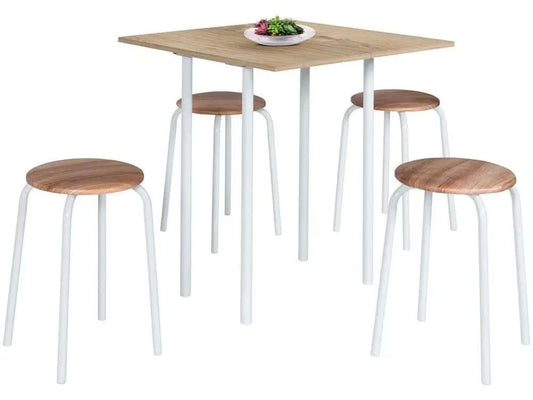 Klapptisch-Set mit 4 Hockern