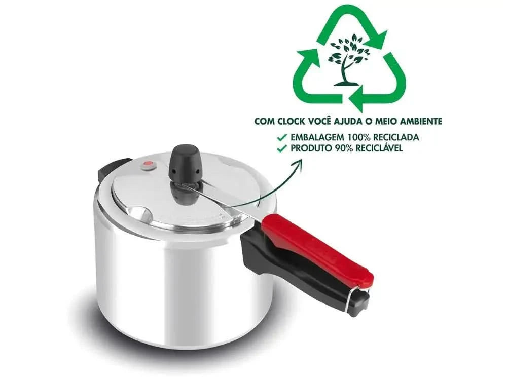 Pressure Cooker Clock 4.5L Eco Silver