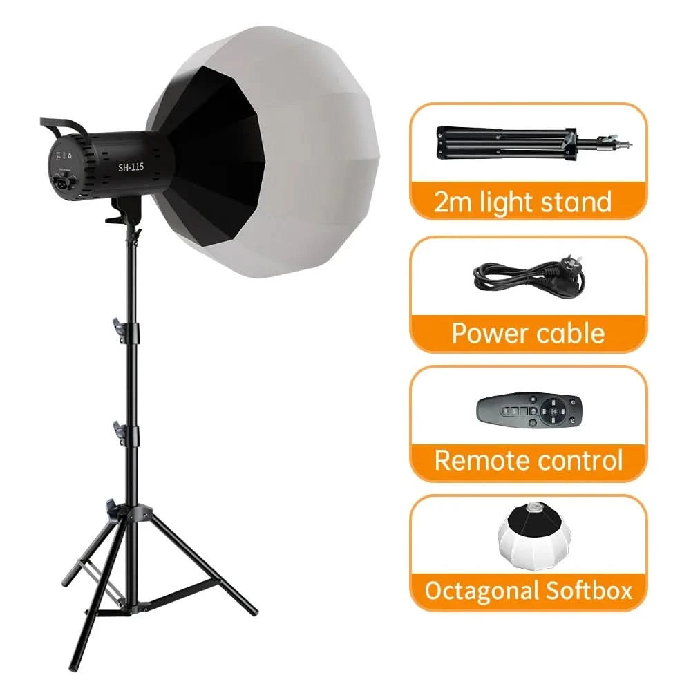 135W Fotografie LED Videoleuchte Tageslichtausgeglichene Sonnenlampe für Portraitblitz Studiozubehör Youtube Live