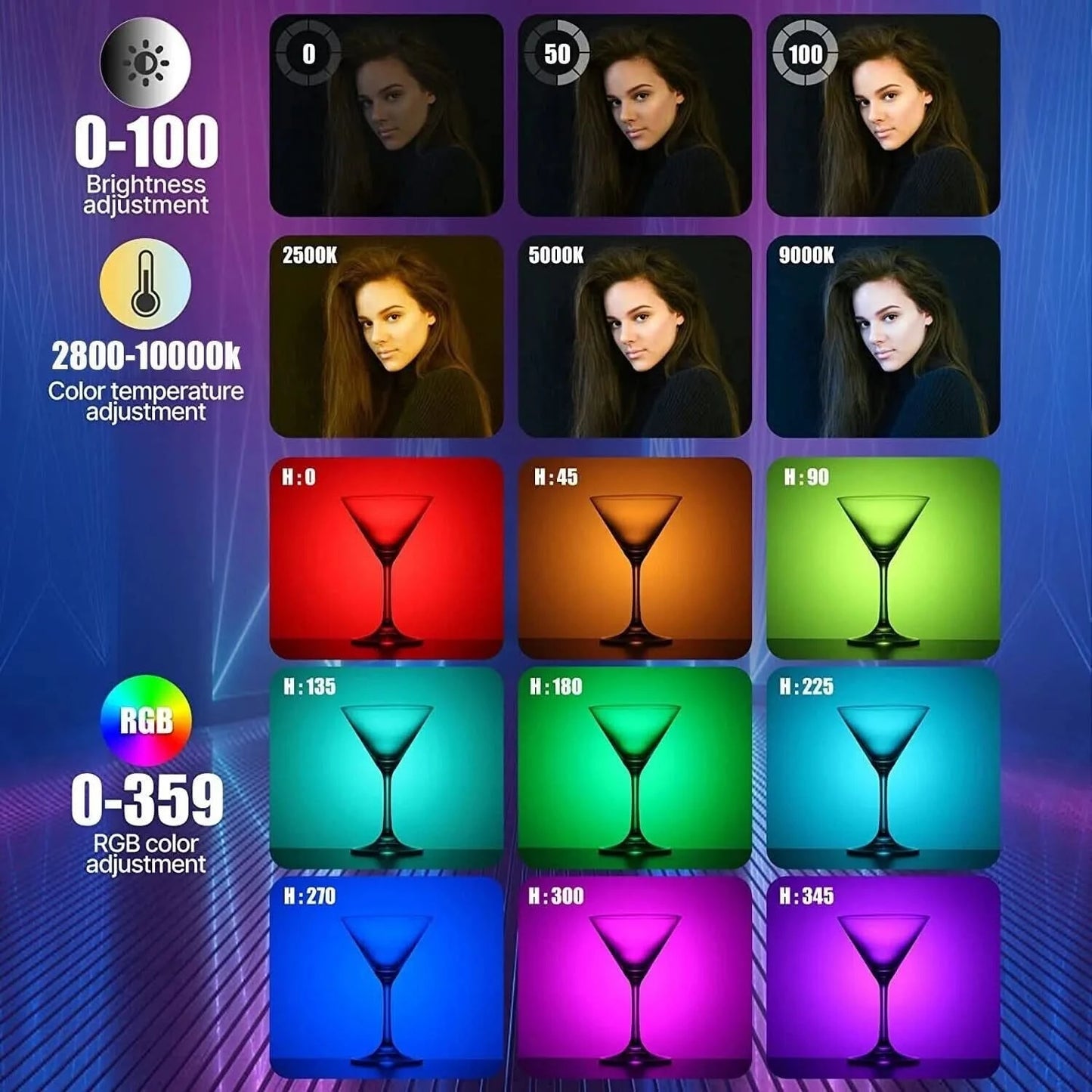 ( DO Brasil ) Sokani X8 RGB Video Light Handheld Tube Wand Colorful Stick Photography Lighting for TikTok YouTube Live Streaming