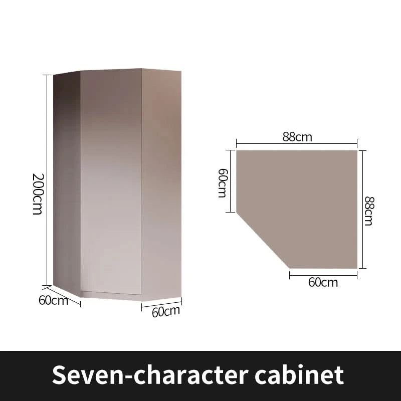 Sliding Door WardrobeNordic Modern Home Furniture Bedroom Desk Dresser In One Combination Light Luxury Corner Wardrobe furniture