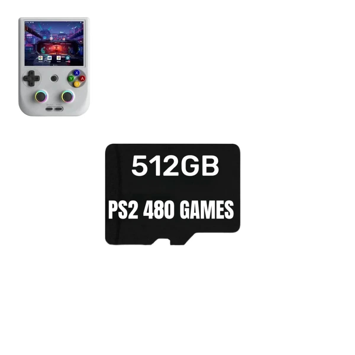 For ANBERNIC RG406V TF Game Card Video Game Consoles PSP 512G 80000 Game Pre-install Retro Games 256G RG406V Memory Card