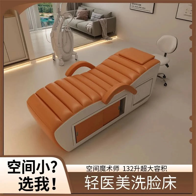 Beauty Profesional Massage Bed Hidden Space Storage Trendy Unique Lash Bed Modern Design Cama De Massagem Salon Furniture
