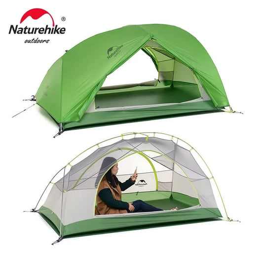 Naturehike Star River 2 UL Zelt 2 Personen Ultraleicht Wasserdicht Camping Doppelschicht 3 Jahreszeiten Outdoor Reise Wandern Angeln Zelt