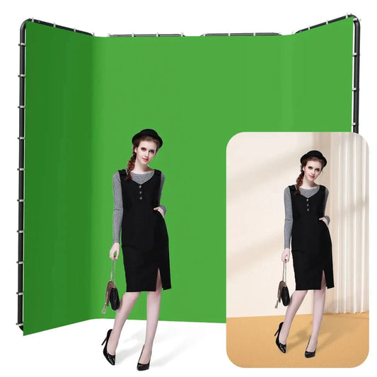 Background Stand Frame Photography Background Green Screen Wall Foldable Photo Booth Studio Background Festival Halloween Christ