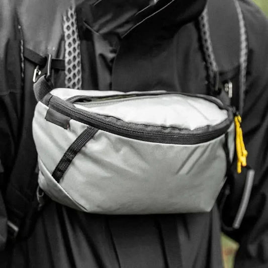 Tragbare Outdoor-Gürteltasche Verstellbare Wandertasche mit Gurt Berglauf-Hüfttasche Fahrradrucksack für Camping Wandern