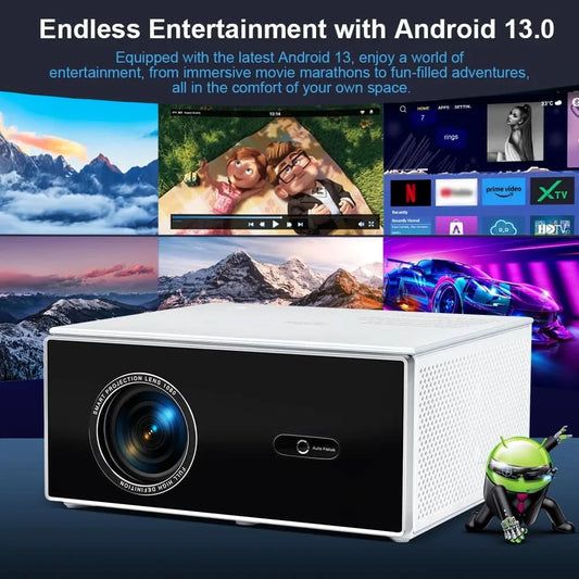 ThundeaL 2K 4K Full HD 1080P Projector TDA7W 32G Android WiFi Home Theater TDA7 Beam Projector Outdoor Meeting 3D Video Movie