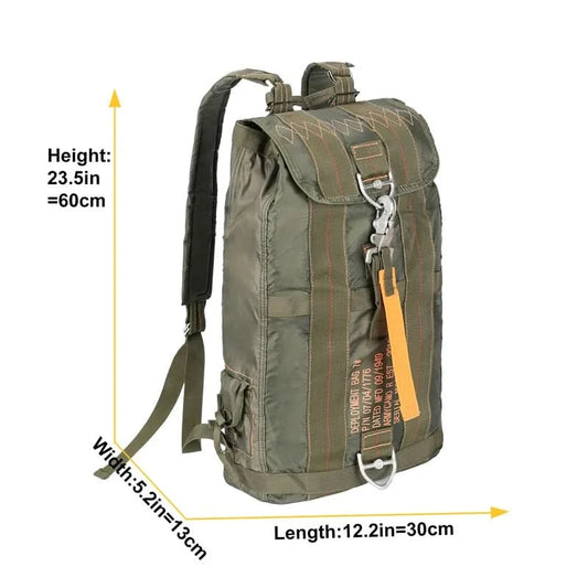 LQARMY Robuster Allzweckrucksack Leichte Umhängetasche Fallschirmtasche für Outdoor-Jagdausflüge, Wanderungen, Schule, Abenteuer