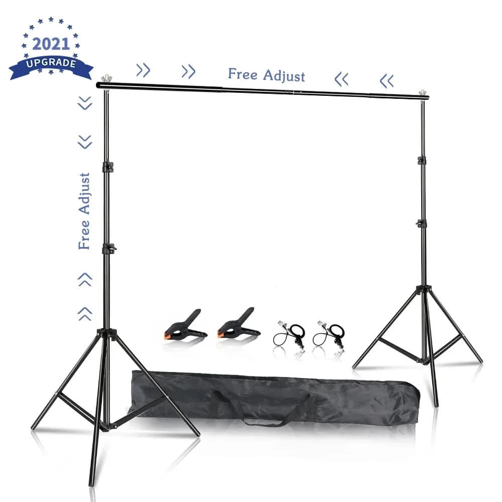 SH Photography Background Backdrop Stand Support Picture Canvas Frame System Kit With Carry Case For Muslin Photo Video Studio