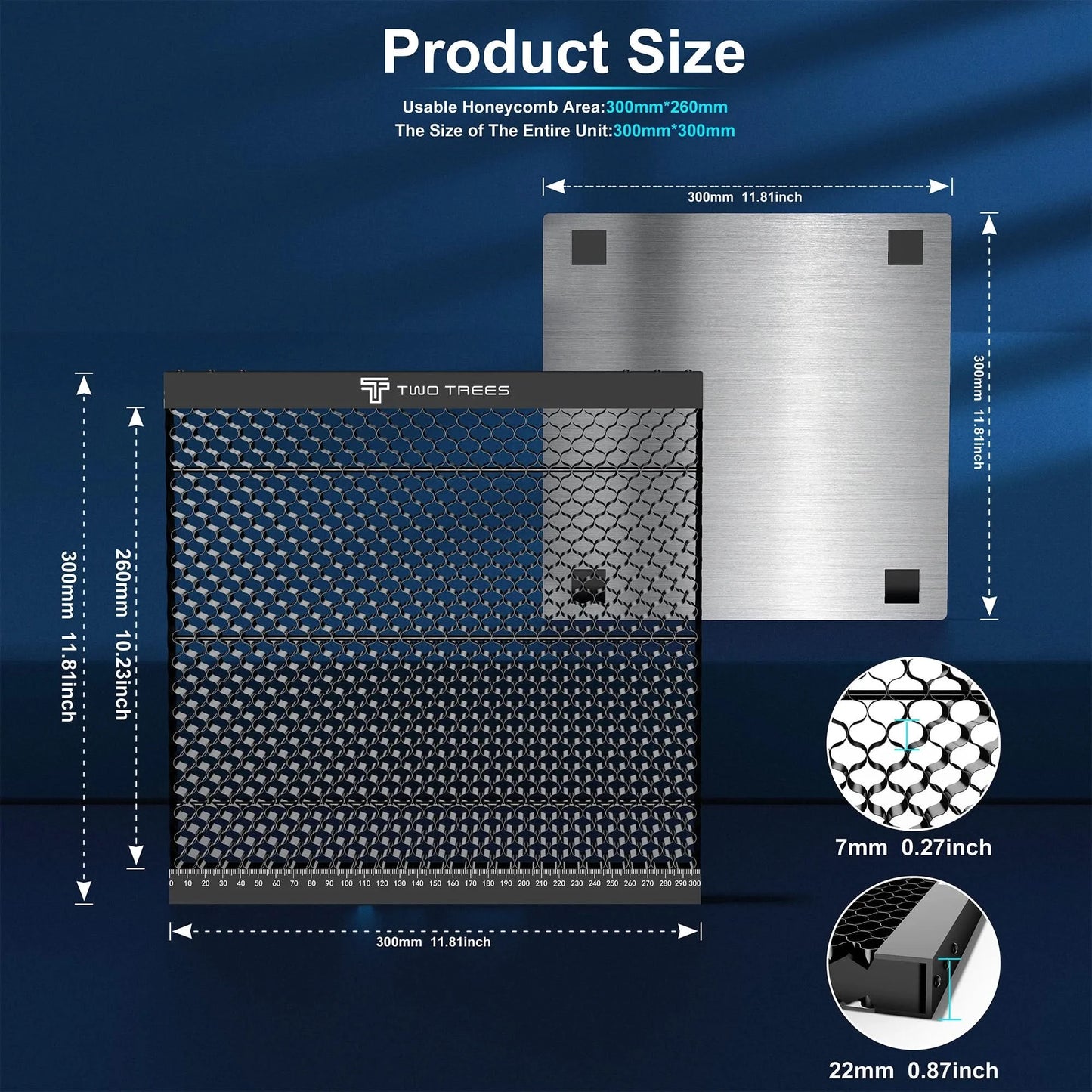 TWO TREES 2 in1 Spliceable Honeycomb Working Table Extra large carving area Honeycomb laser cutting bed laser machine honeycomb