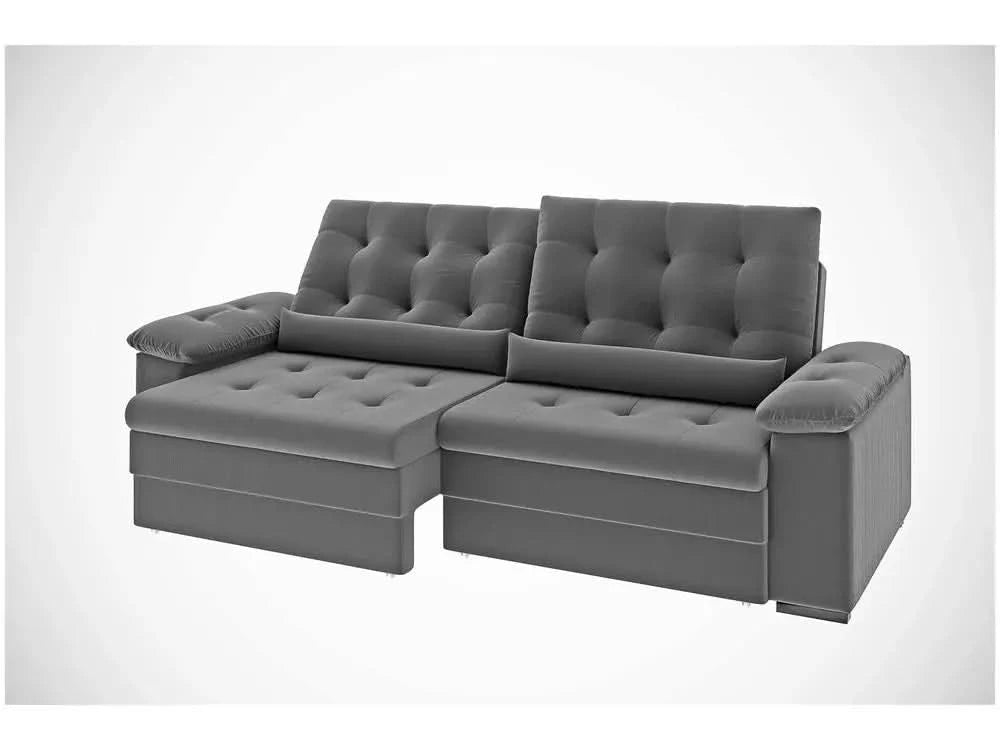 Sofa 3 Places Retractable Reclining Suede Thormatta Colombia SMP