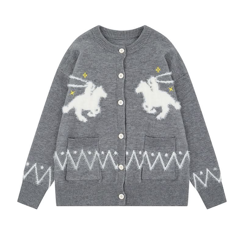 Loose Round Neck Casual Knit  Versatile Women's Sweater