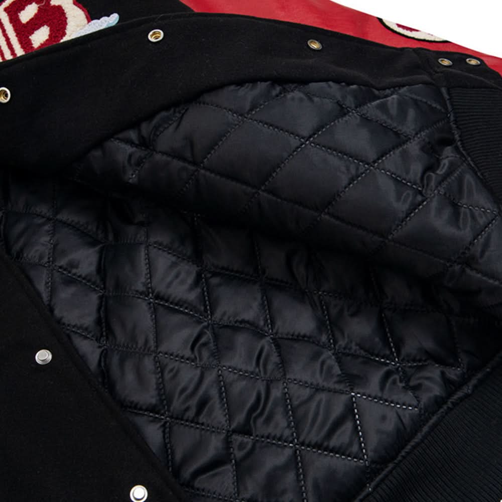 Colorblocked Patchwork-Baseballtrikot