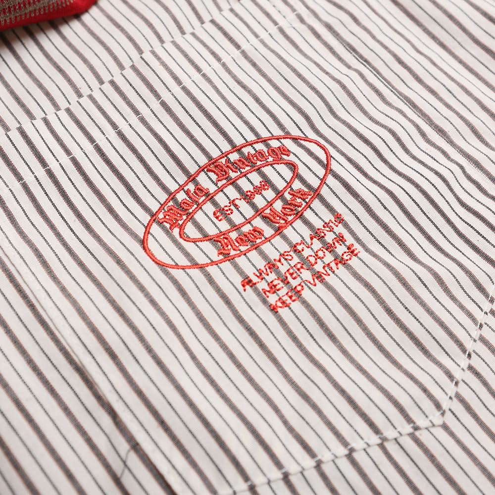 Fake Two Shawls with Vertical Striped Long Sleeves