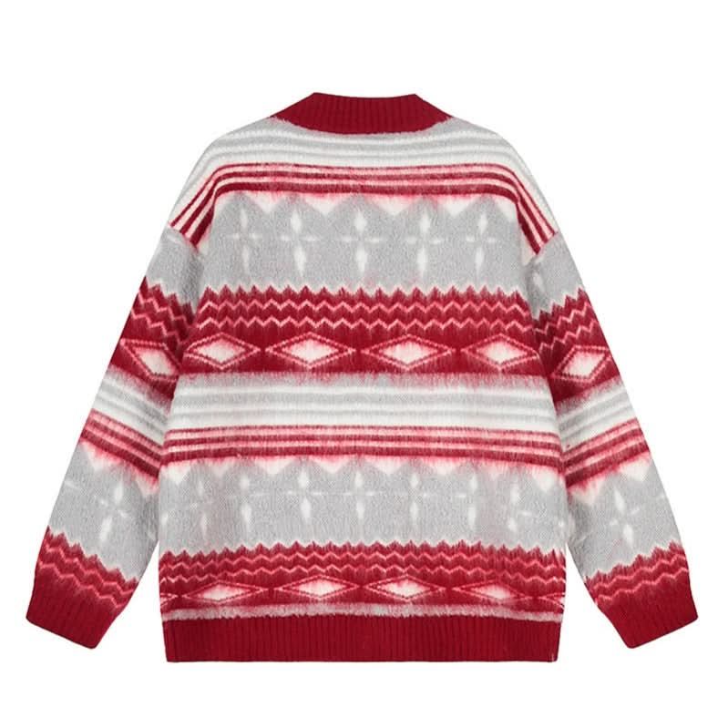 Sweater Women College Style Design Lazy Loose Knit Cardigan
