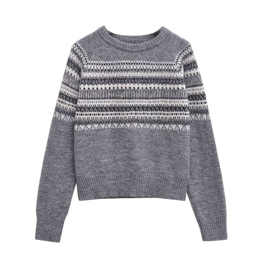 Lässiger Strickpullover im „Lazy Style“