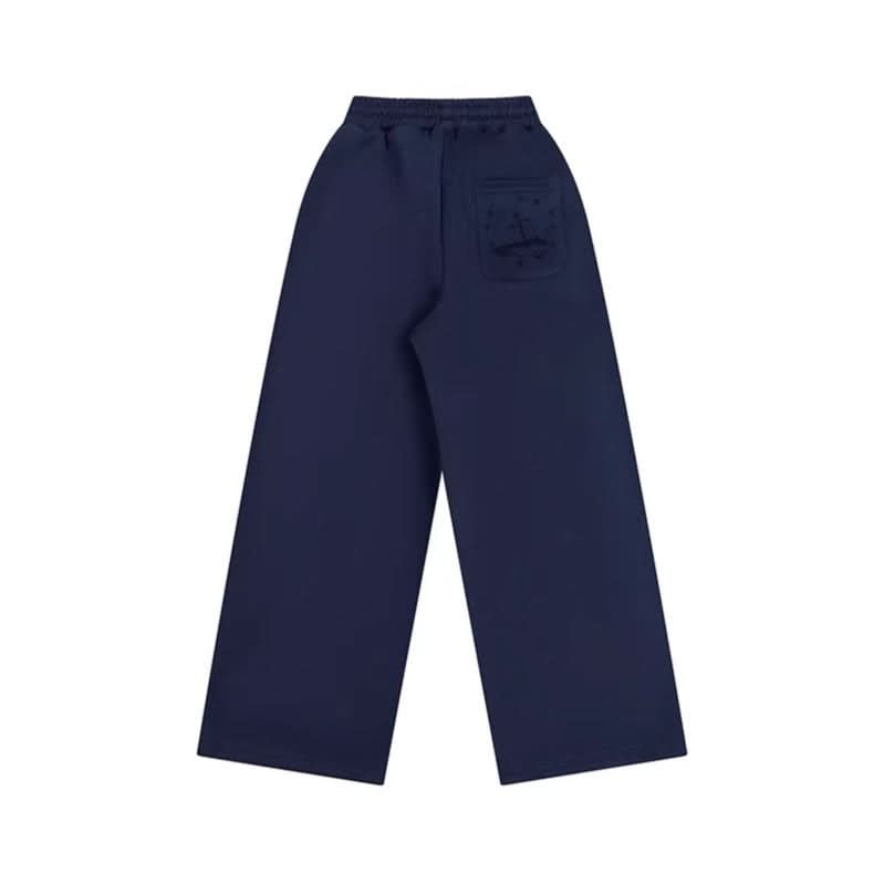 Casual Wide-Leg Sweatpants College Style for Men and Women