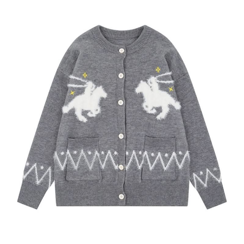 Loose Round Neck Casual Knit  Versatile Women's Sweater