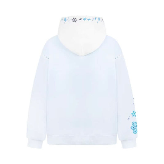Snowflake Stickerei Kapuzenpullover Unisex Paar locker sitzende Oberbekleidung