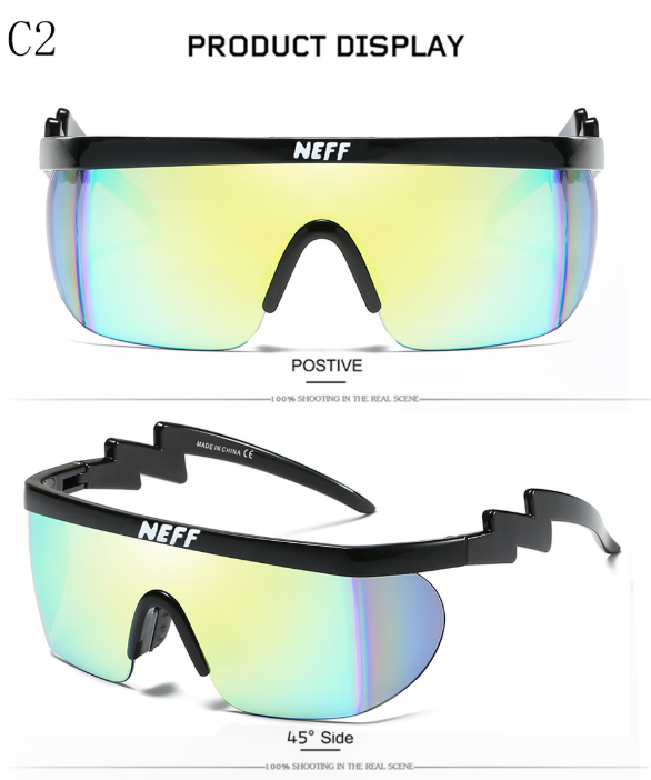 New Fashion Brand Neff Sunglasses Vintage Sun Glasses Coating Eyewear Driving Men/Women Oculos De Sol