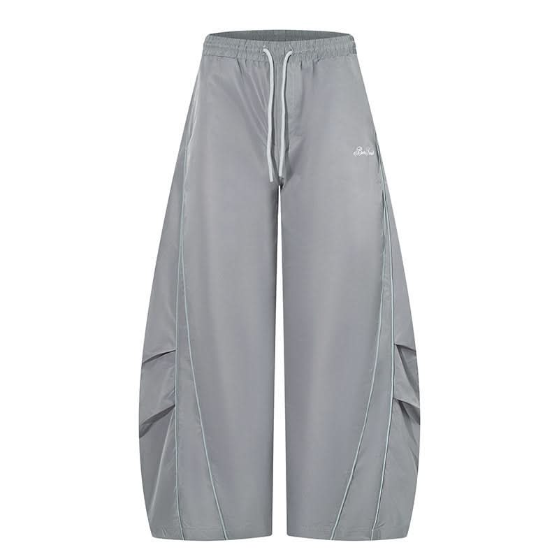 Streetwear Straight Leg Unisex Loose Casual Drop-Crotch Sport Pants