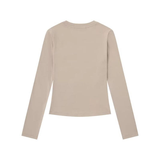 Langarm-T-Shirt Damen Frühling Neuer Stil Slim Fit Kurzes Top